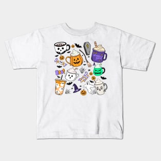 Halloween 2023, Spooker Drinks Set Kids T-Shirt